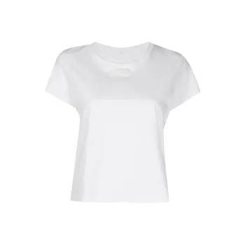 Alexander Wang Essential Jersey Puff Logo Shrunk Tee White