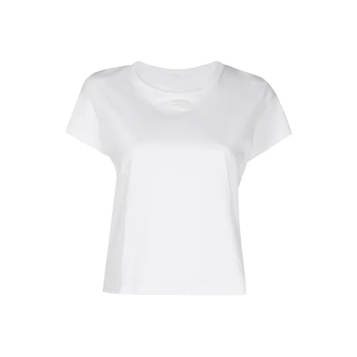 Alexander Wang Essential Jersey Puff Logo Shrunk Tee White