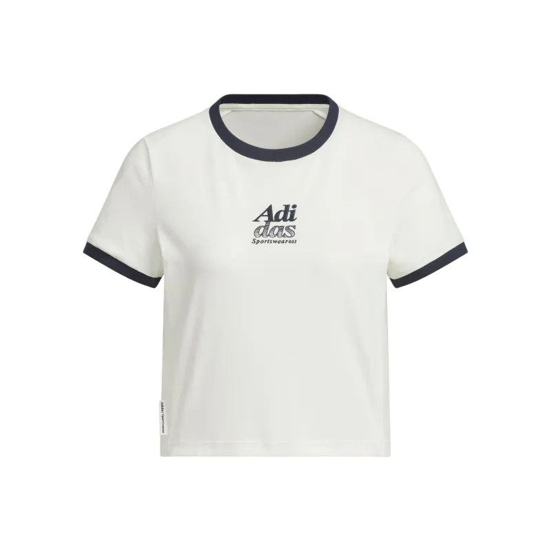 Adidas T Shirt Women's Jade White-0