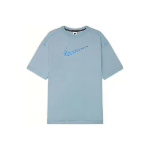Nike Sportswear Swoosh Women's Short Sleeve Top 'meaning Blue'