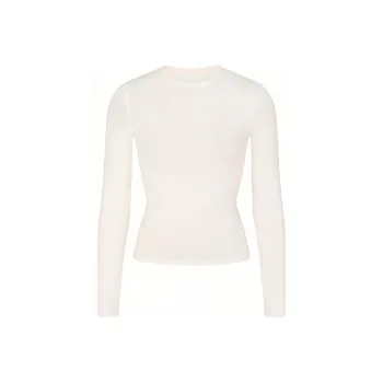SKIMS SOFT SMOOTHING SEAMLESS LONG SLEEVE T SHIRT T Shirt Women's MARBLE/Marble