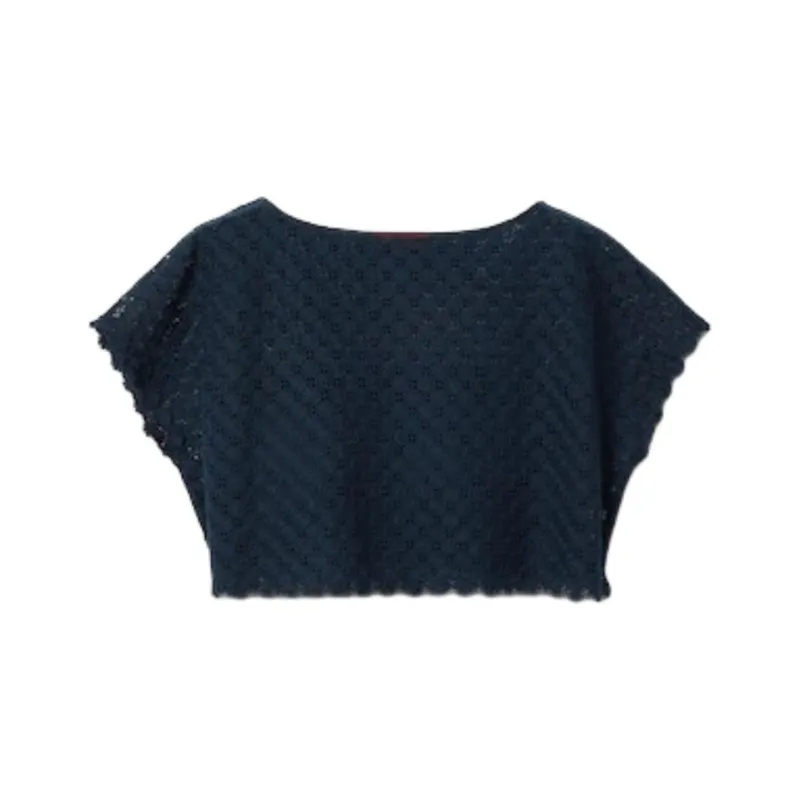 GUCCI Crop Top Women's Dark Blue-0