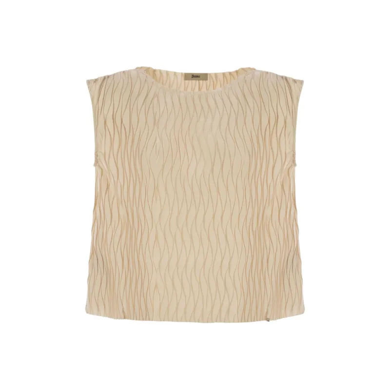HERNO SS25 Tank Top Women's Beige-0