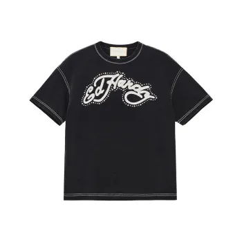 Ed Hardy SS24 Drop Shoulder Sleeve T-Shirt Women's Black