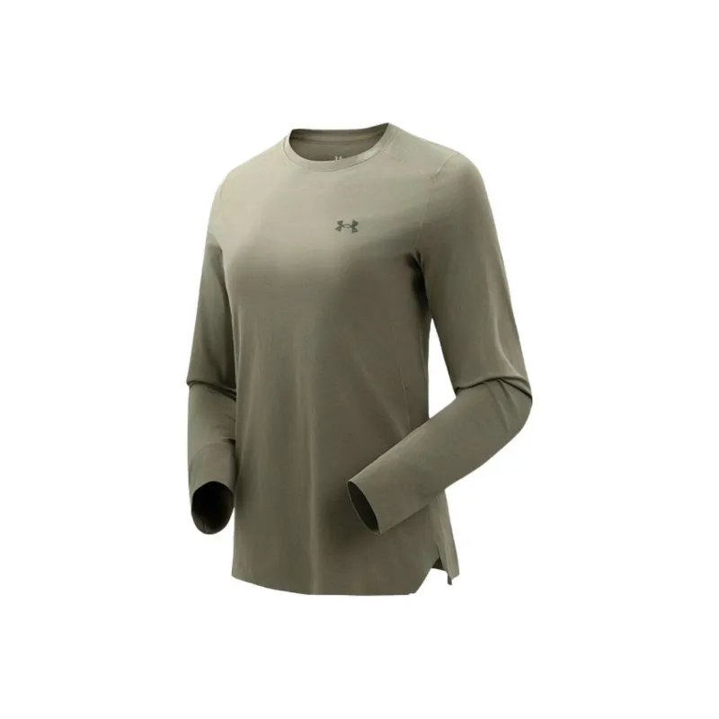 Under Armour SS25 T Shirt Women's Dark Olive-0