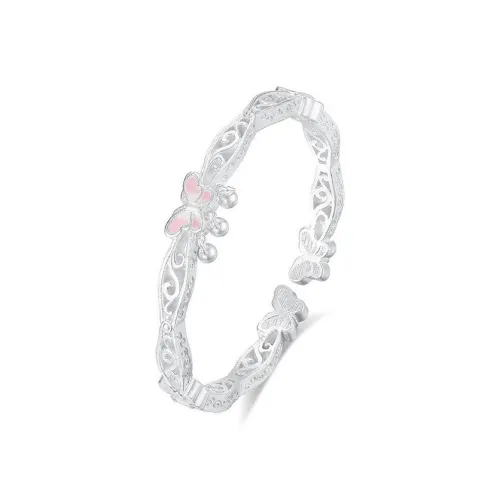 VIVIWELL 999 Fine Silver Bangles Women's