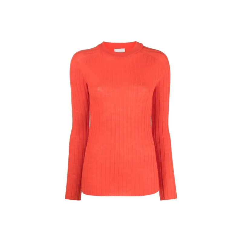 Alysi Crewneck Long Sleeved Knitted Top-0