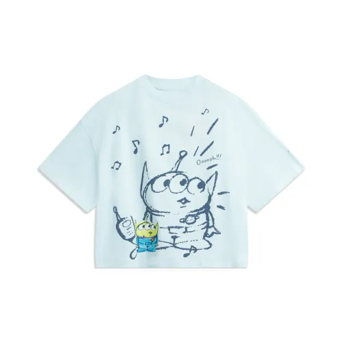 LiNing x Disney T Shirt Women's Light Sky Blue