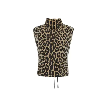 DRIES VAN NOTEN Leopard Printed Sleeveless Top