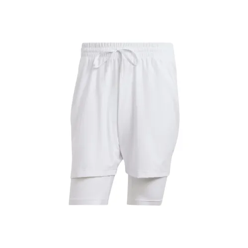Adidas Free Shipping With AdiClub Tennis Pro Aeroready Shorts And Inner Shorts Set