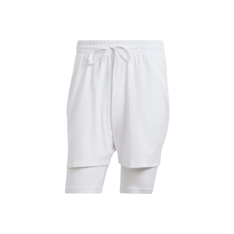 Adidas Free Shipping With AdiClub Tennis Pro Aeroready Shorts And Inner Shorts Set-0