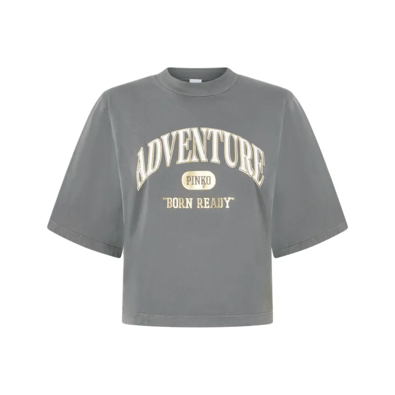PINKO Logo Printed Crewneck T Shirt-0
