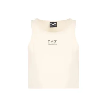 EMPORIO ARMANI EA7 Tank Top Women's Almond Milk White