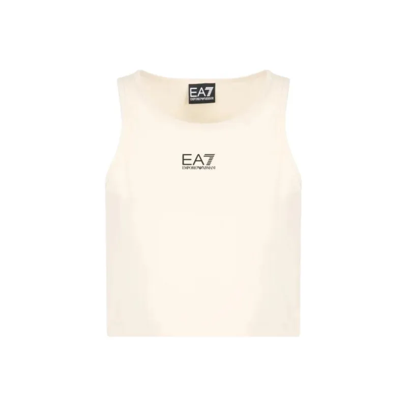 EMPORIO ARMANI EA7 Tank Top Women's Almond Milk White-0