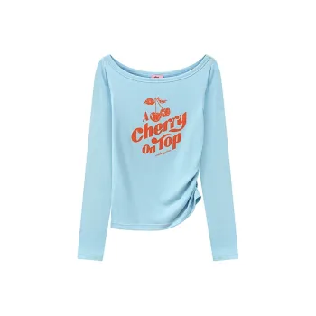 CHUU T Shirts Women's Baby Blue