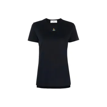 Vivienne Westwood Orb Logo embroidery Cotton T shirt