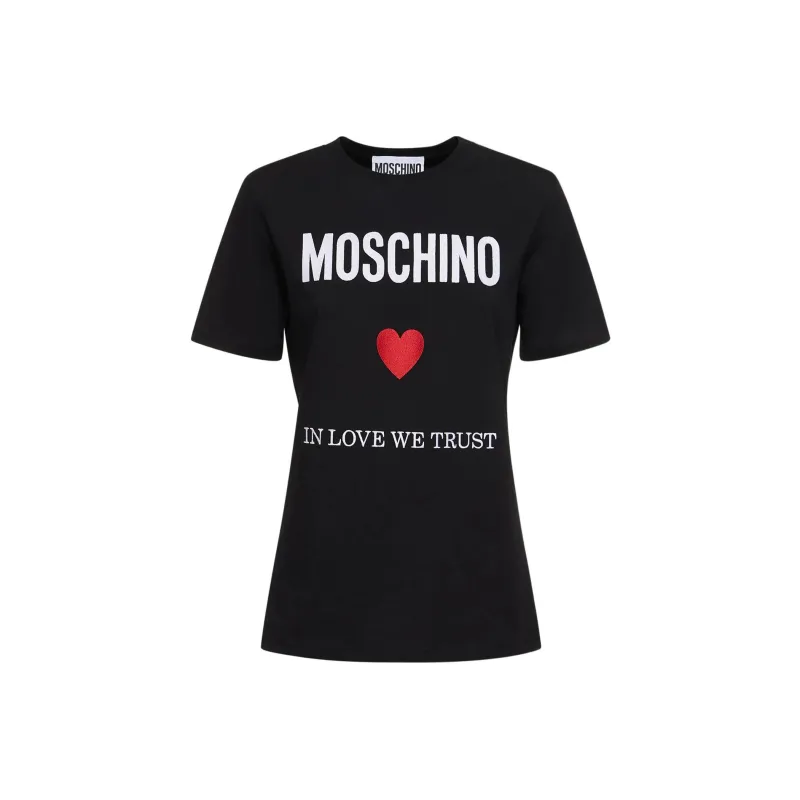 MOSCHINO Logo Embroidered Crewneck Dress-0