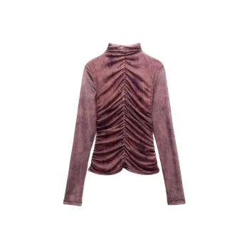 ZARA T-Shirt Women's Vinegar Chestnut