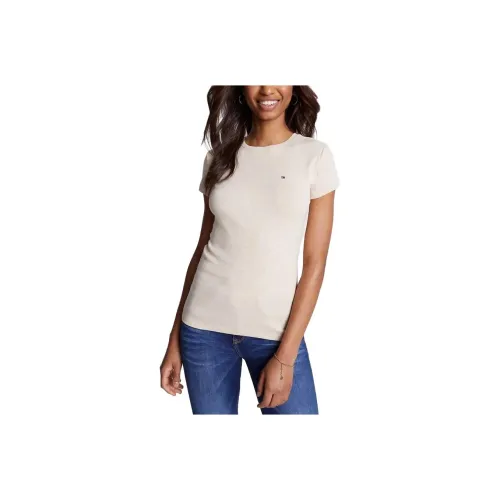 Tommy Hilfiger FW23 Essential Favorite Crewneck T-Shirt T-Shirt Women's Beige
