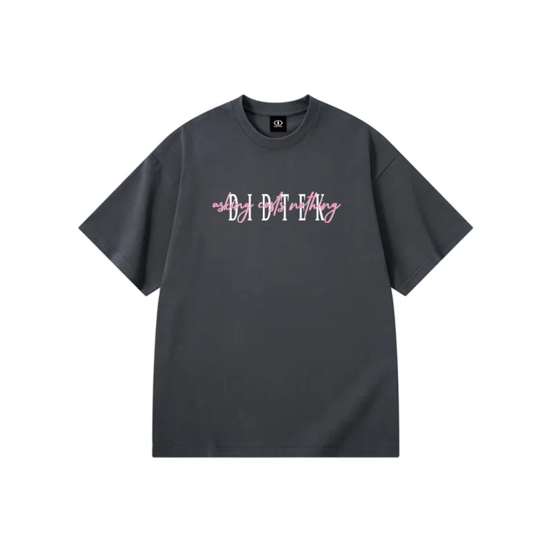 DIDTEK Drop Shoulder Sleeve Short Sleeved T Shirts Unisex-2