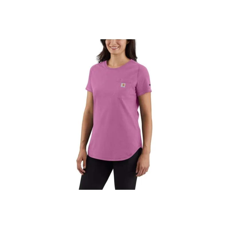 Carhartt 105415 WOMEN'S CARHARTT FORCE®MIDWEIGHT POCKET T-SHIRT T-Shirt RELAXED FIT Women's-1
