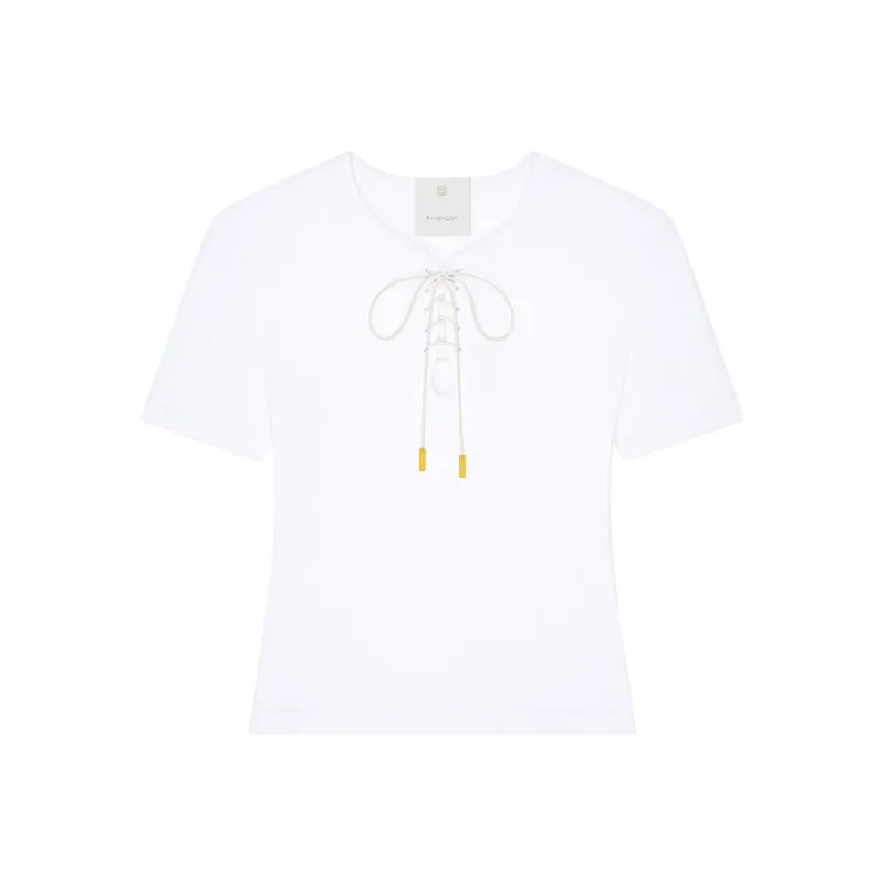 Givenchy Logo SS25 Regular T Shirt Women's White-0
