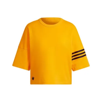 Adidas Originals Adicolor Neuclassics Tee Drop Shoulder Sleeve T Shirt Women's Yellow