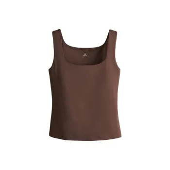 H&M Tank Tops Women's Dark Brown
