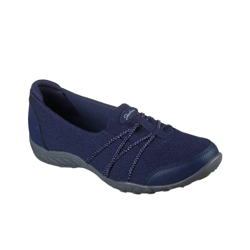 Skechers Breathe Easy Low Top Casual Shoes Women's Marine Blue-2