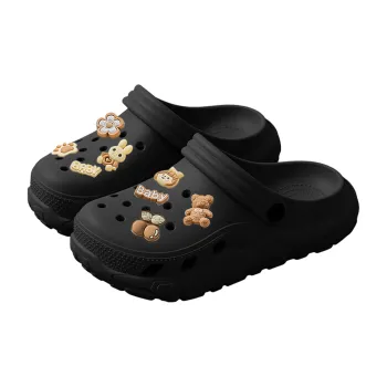 Ailise Sandal Slippers Elegant Black/Grandma Coffee/Ivory White/Cherry Blossom Pink
