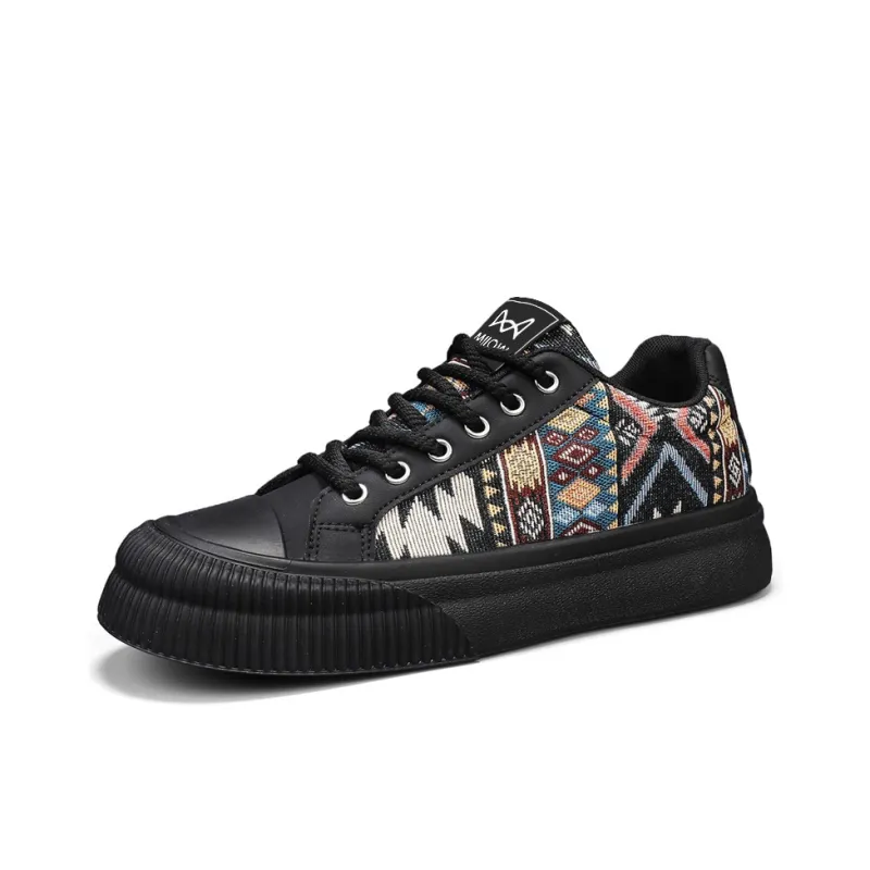 MIIOW Slip Resistant, Abrasion Resistant, Lightweight Low Top Skateboard Shoes Men's Box-1