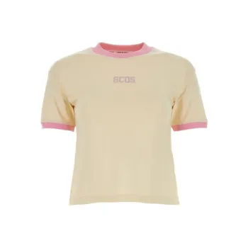 GCDS T Shirts Women's Yellow