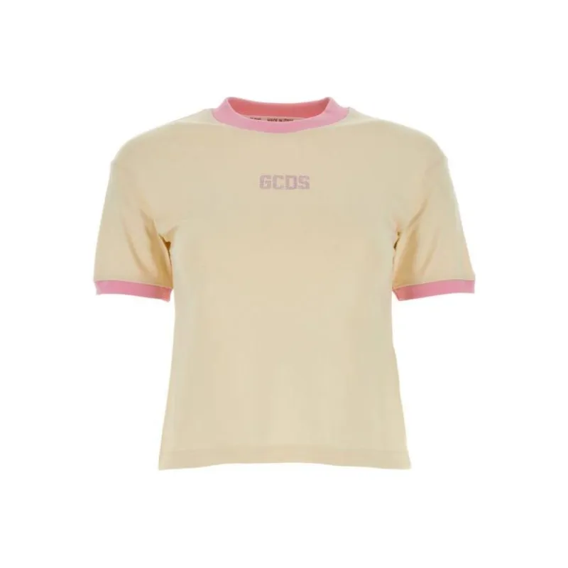 GCDS T Shirts Women's Yellow-0