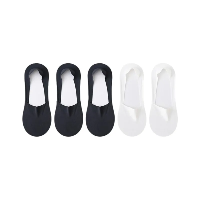 H YXIANG No Show Socks Unisex 5 Pack-12