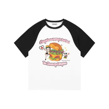 BETTY BOOP T Shirt Unisex White/Black
