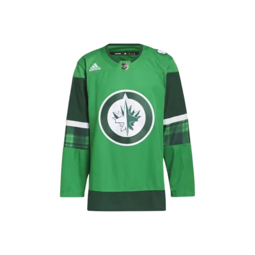 Adidas JETS ST. PATS JERSEY Other Sportswear Men's Kelly Green