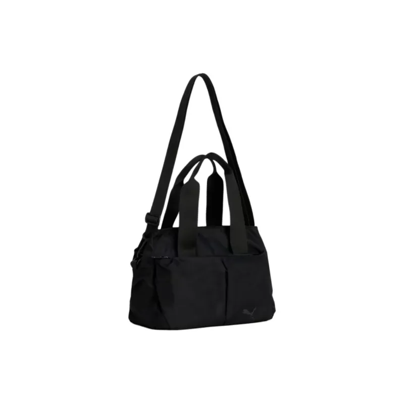PUMA Nylon Tote Bag, Shopping Bag, Shoulder Bag Small Size Women's Black-0