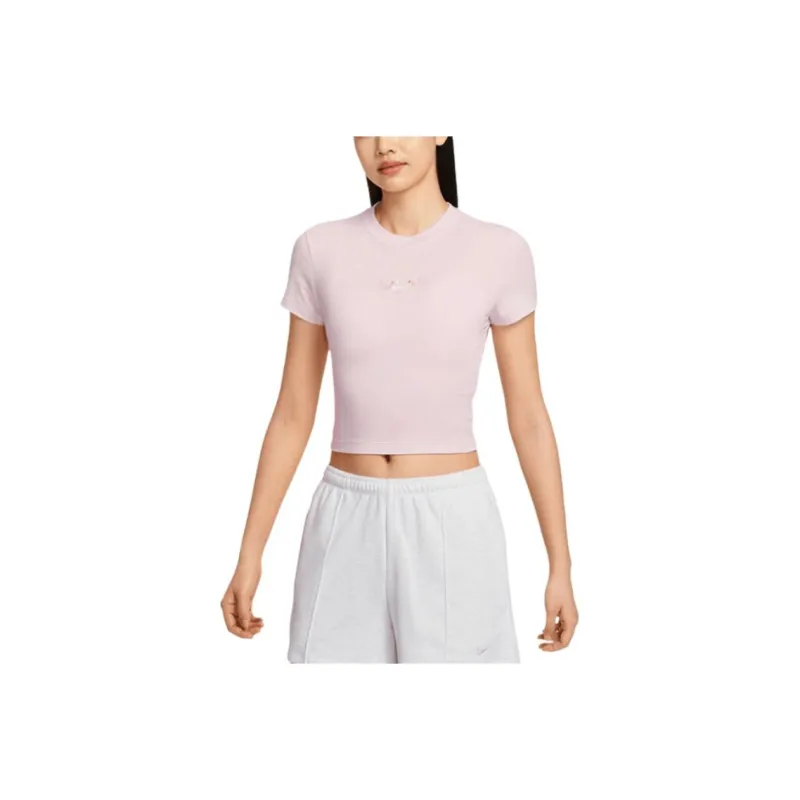 Nike T Shirts Women's Pink-0
