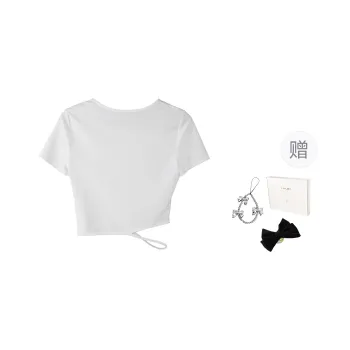 Fstudio Korean Style Hot Girl Elegance Versatile Individual Design Short Sleeved T Shirts Women's