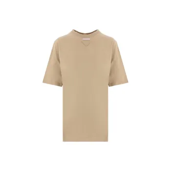 PRADA Logo Triangle Crewneck T Shirt