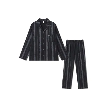 LUYOUYE Pajama Set Men's Elegant Black