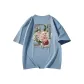 Haze Blue-T-Shirt-Newspaper Rose Little Princess