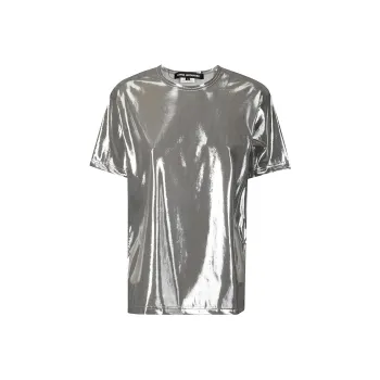 JUNYA WATANABE Ladies Metallic Effect Crewneck T Shirt