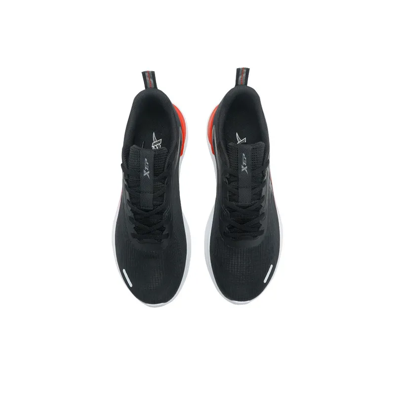 XTEP Cushioning Slip Resistant Low Top Casual Running Shoes Men's Black Charcoal Ash-2