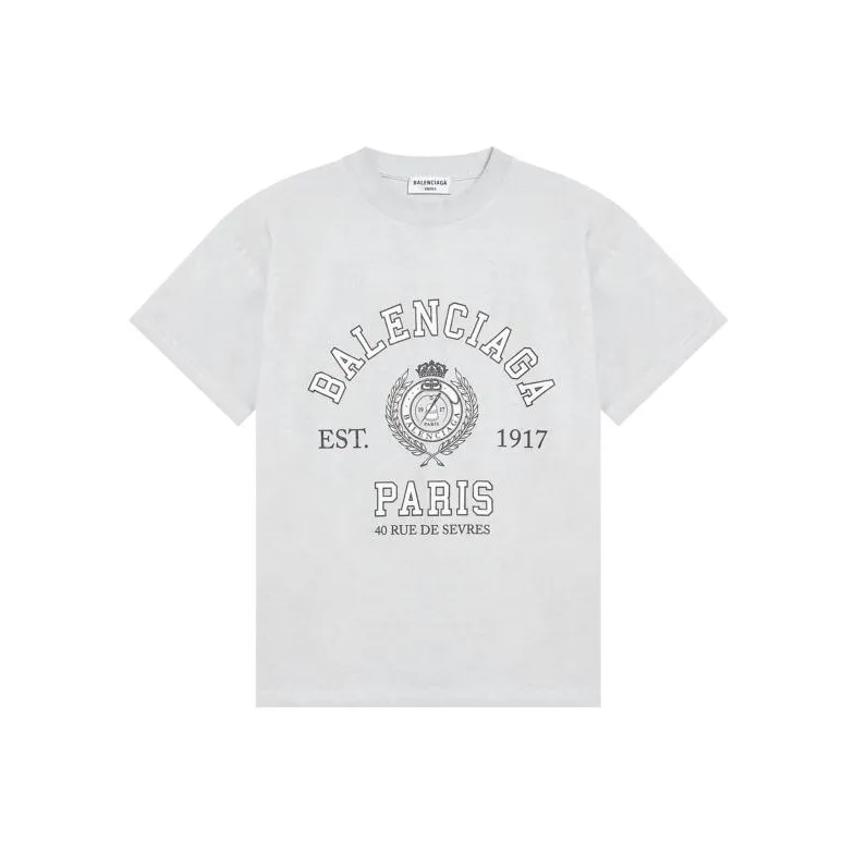 Balenciaga College 1917 T Shirt White-0