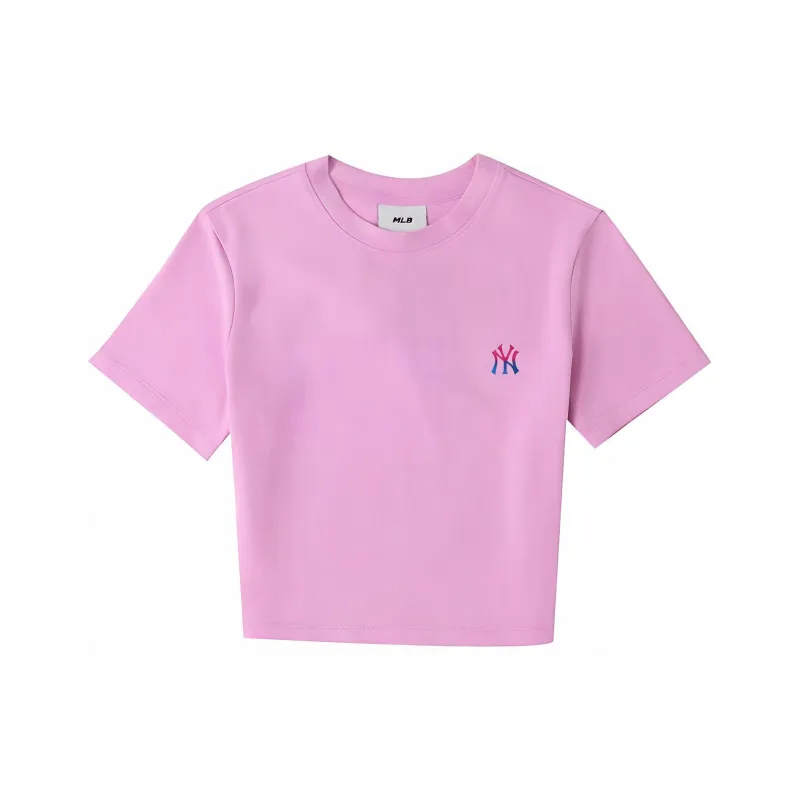 MLB New York Yankees T Shirt Women's Pink-0