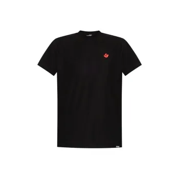 DSQUARED 2 Underwear Collection Leaf Embroidered Crewneck T Shirt