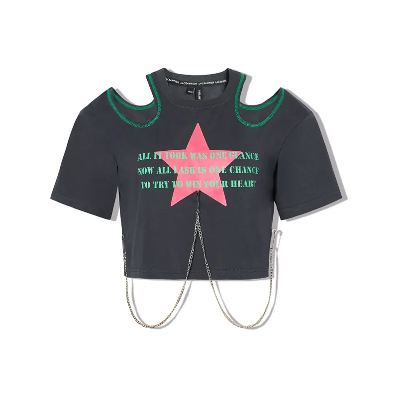 LA CRAWFISH Crop Tops Women's-0