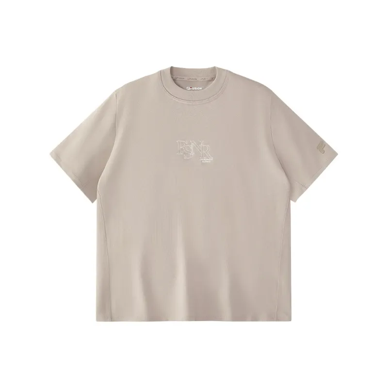 FILA FUSION T Shirts Women's Gray Brown Khaki-0