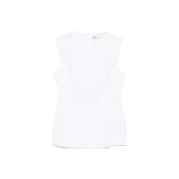 TORY BURCH Sleeveless Poplin Top
